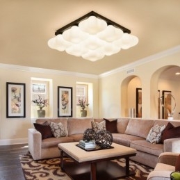 9 Light Rustic Lodge Integroitu uppoasennusvalo