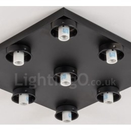 9 Light Rustic Lodge Integroitu uppoasennusvalo