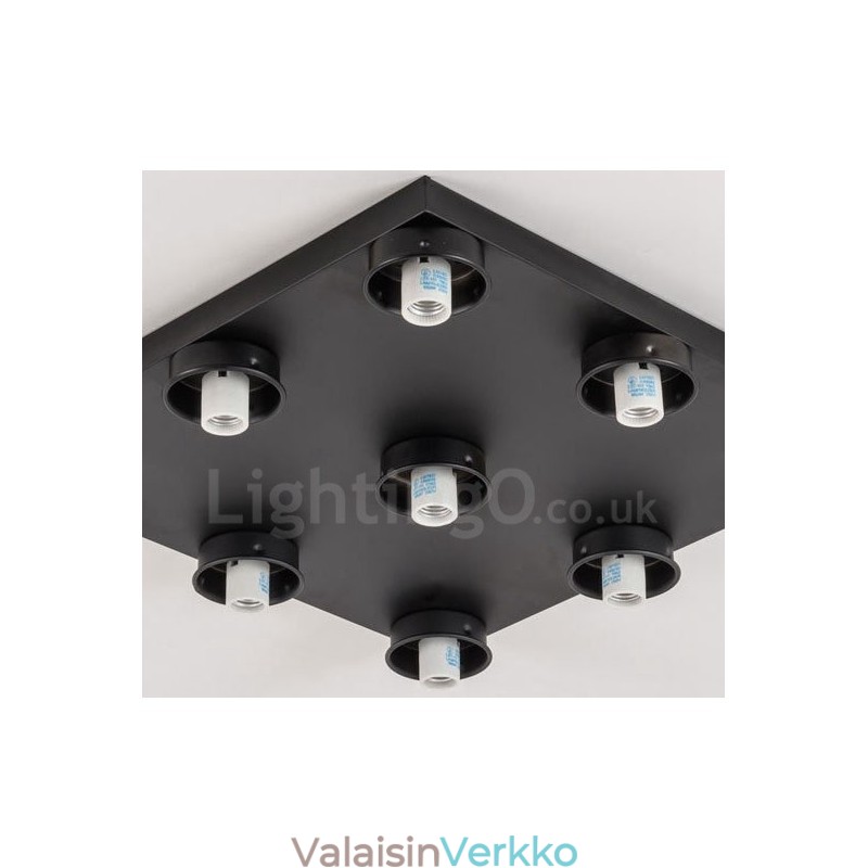 9 Light Rustic Lodge Integroitu uppoasennusvalo