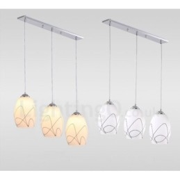 3 Light Moderni ja nykyaikainen integroitu metalliriippuvalaisin