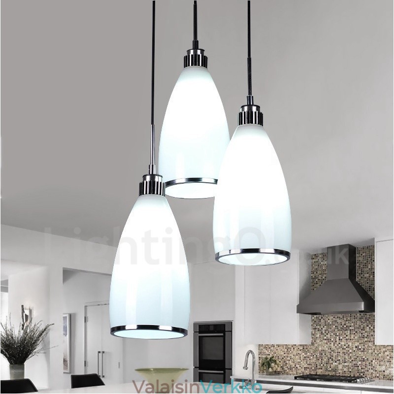 3 Light Moderni ja nykyaikainen integroitu metalliriippuvalaisin