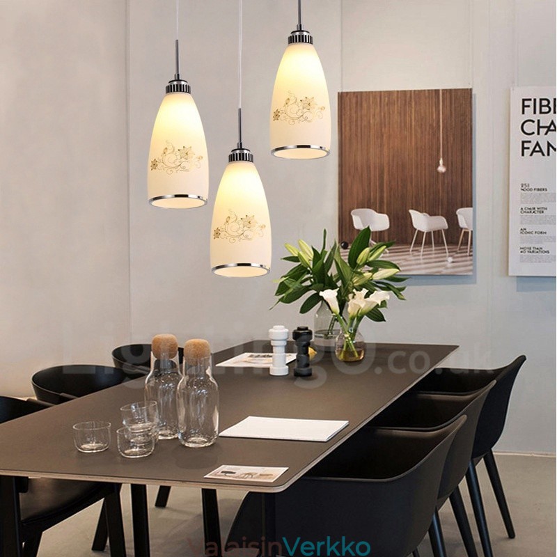 3 Light Moderni ja nykyaikainen integroitu metalliriippuvalaisin