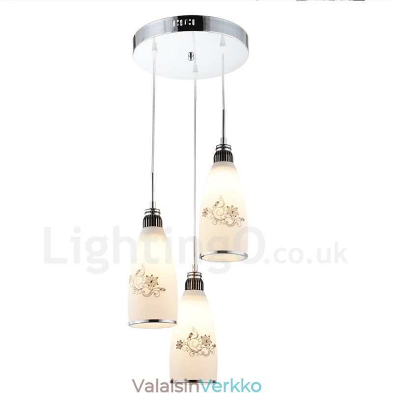 3 Light Moderni ja nykyaikainen integroitu metalliriippuvalaisin