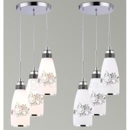 3 Light Moderni ja nykyaikainen integroitu metalliriippuvalaisin