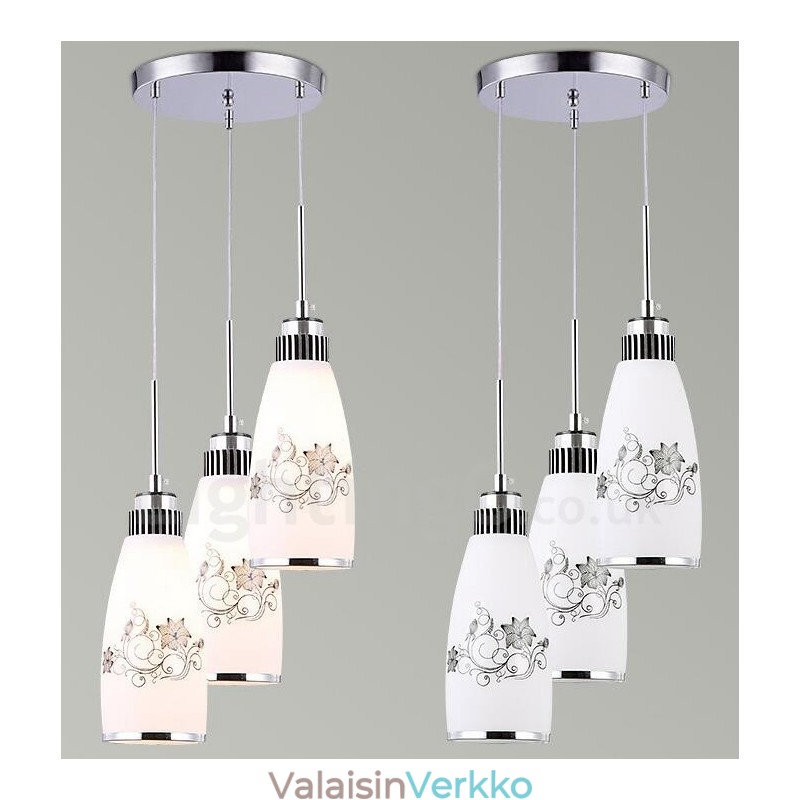 3 Light Moderni ja nykyaikainen integroitu metalliriippuvalaisin