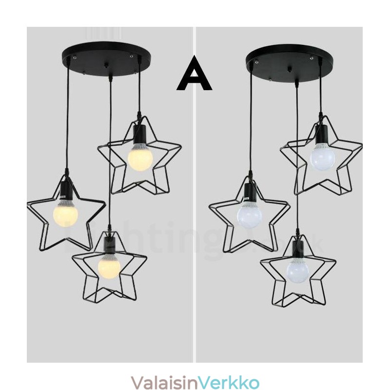 3 Light Moderni ja nykyaikainen integroitu riippuvalaisin