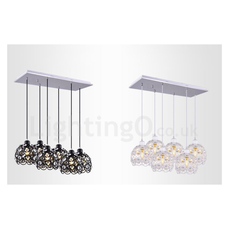 6 Light Rustic Lodge Integroitu riippuvalaisin