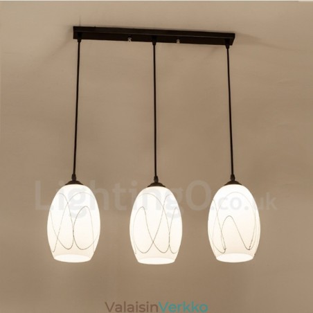 3 Light Rustic Lodge Integroitu metalliriippuvalaisin 3 Light Rustic Lodge Integroitu metalliriippuvalaisin