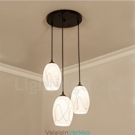3 Light Rustic Lodge Integroitu metalliriippuvalaisin 3 Light Rustic Lodge Integroitu metalliriippuvalaisin