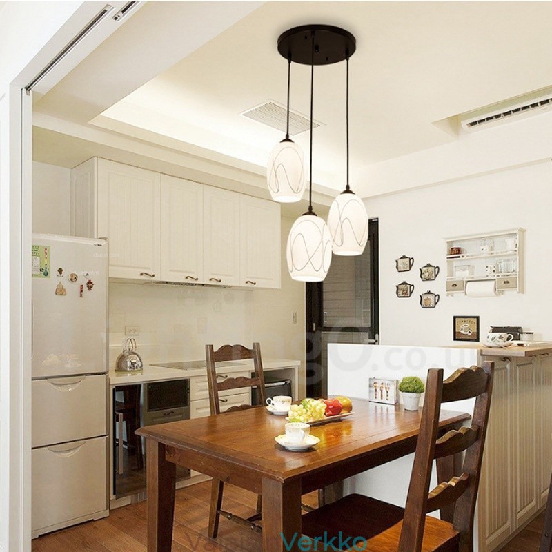3 Light Rustic Lodge Integroitu metalliriippuvalaisin