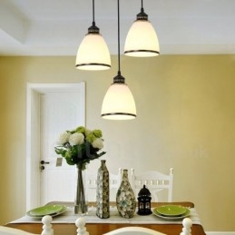 3 Light Rustic Lodge Integroitu metalliriippuvalaisin