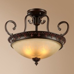 Single Light Rustic Lodge Integroitu metallinen uppoasennusvalo