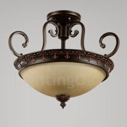 Single Light Rustic Lodge Integroitu metallinen uppoasennusvalo