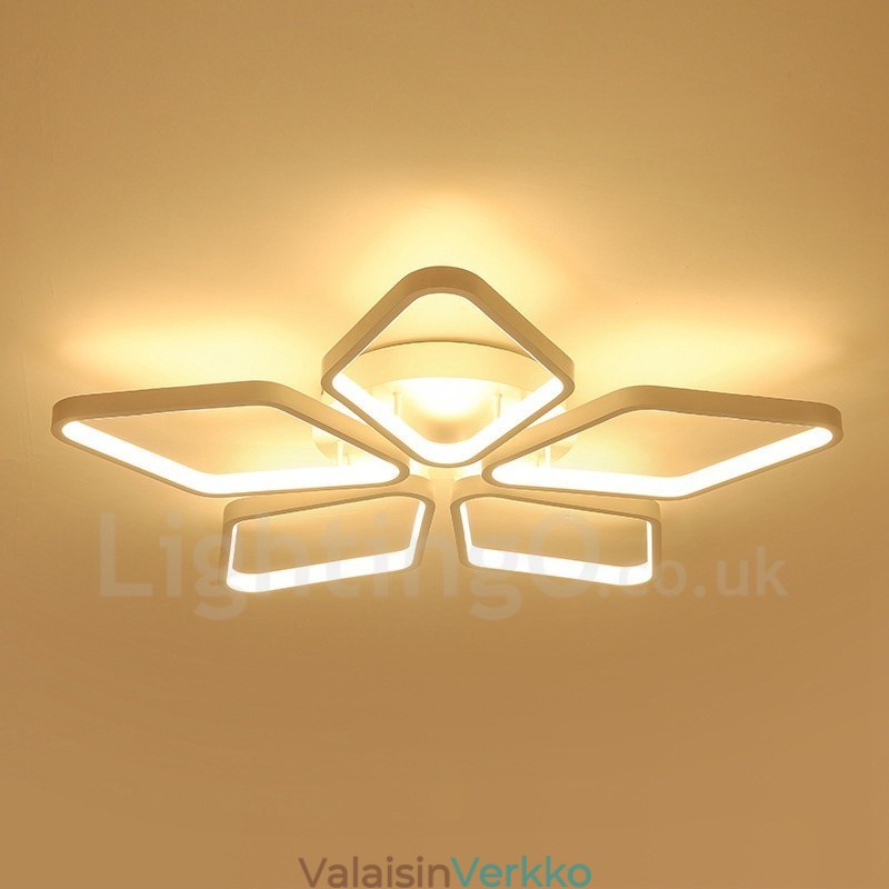 5 Light Moderni ja nykyaikainen integroitu metallinen uppoasennusvalo