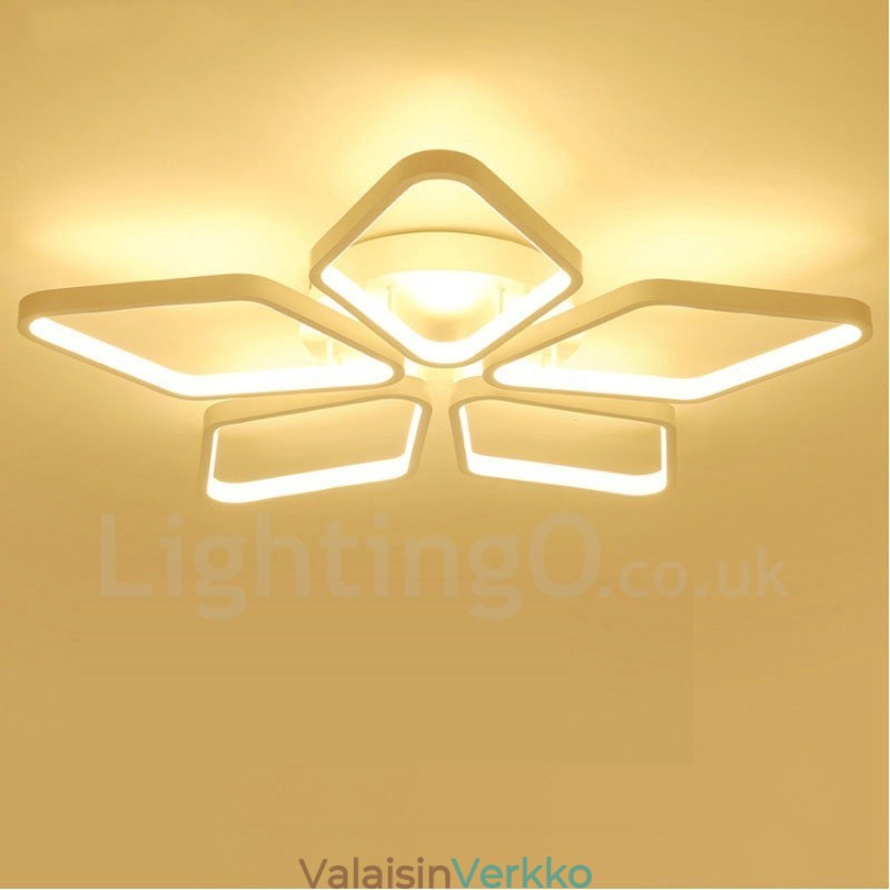5 Light Moderni ja nykyaikainen integroitu metallinen uppoasennusvalo