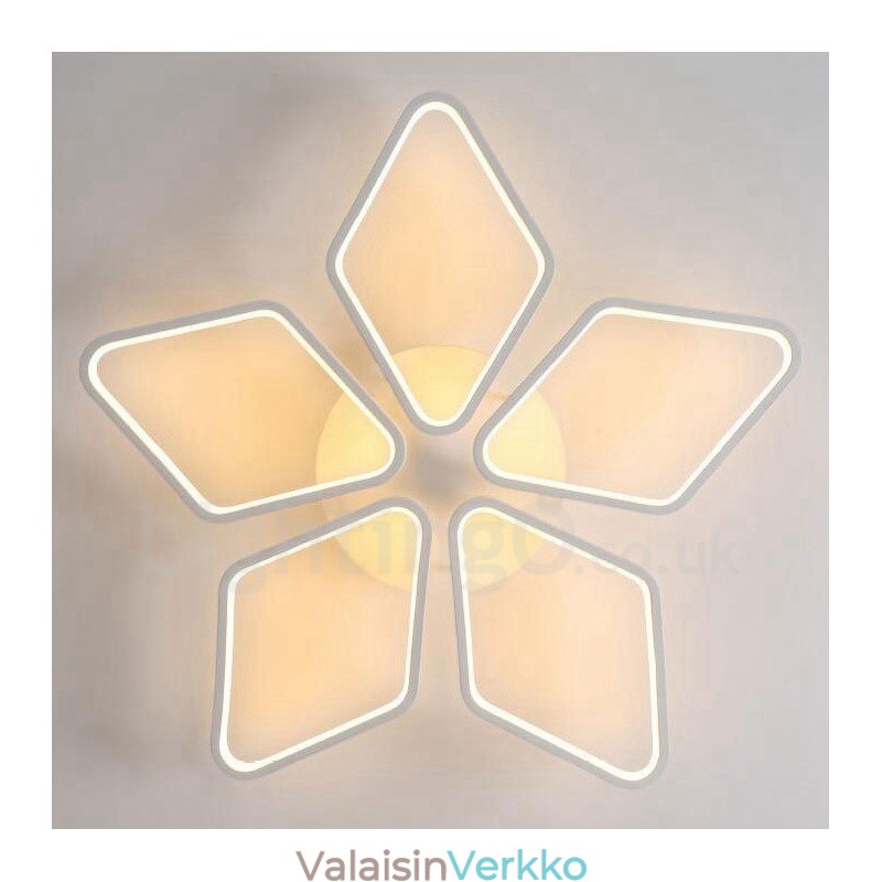 5 Light Moderni ja nykyaikainen integroitu metallinen uppoasennusvalo