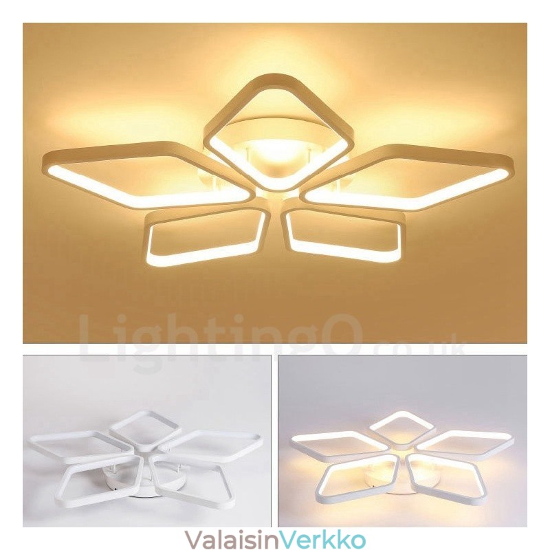 5 Light Moderni ja nykyaikainen integroitu metallinen uppoasennusvalo