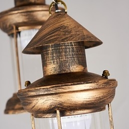 Rustic Lodge Vintage Retro Mini -tyylinen metalliriippuvalaisin