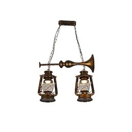 Rustic Lodge Vintage Retro Mini -tyylinen metalliriippuvalaisin