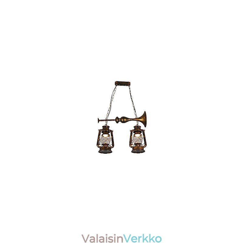 Rustic Lodge Vintage Retro Mini -tyylinen metalliriippuvalaisin