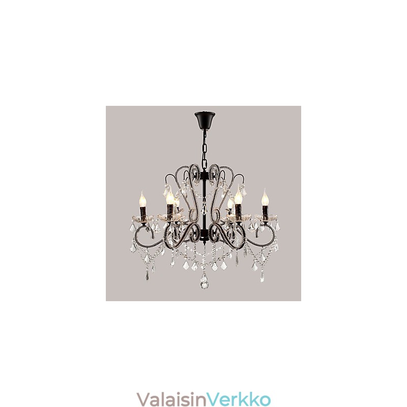 6 Lights Crystal Kattokruunu Moderni Nykyaikainen Perinteinen Klassinen Rustiikki Lodge Vintage Retro