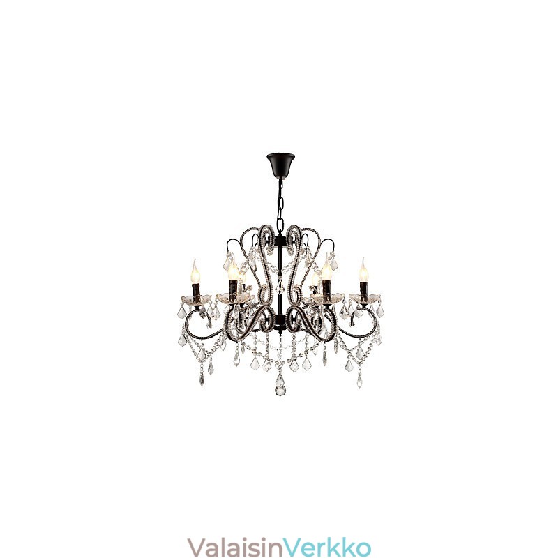 6 Lights Crystal Kattokruunu Moderni Nykyaikainen Perinteinen Klassinen Rustiikki Lodge Vintage Retro