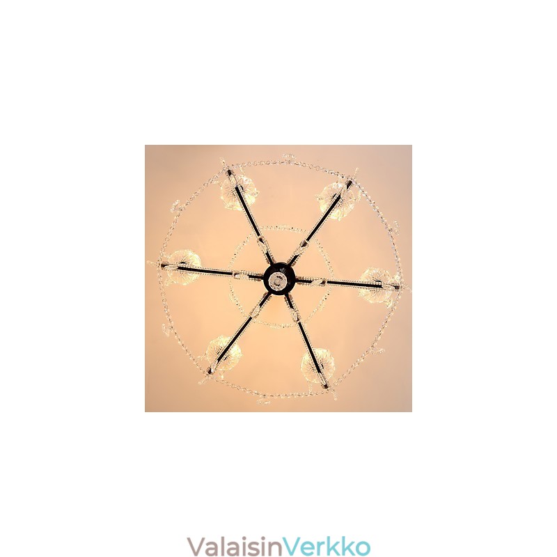 6 Lights Crystal Kattokruunu Moderni Nykyaikainen Perinteinen Klassinen Rustiikki Lodge Vintage Retro
