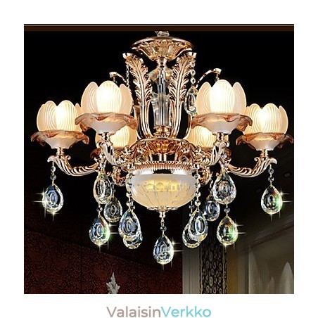 Eurooppalainen kristalliriipus Simple Alloy Style Retro-valaistus Eurooppalainen kristalliriipus Simple Alloy Style Retro-valaistus
