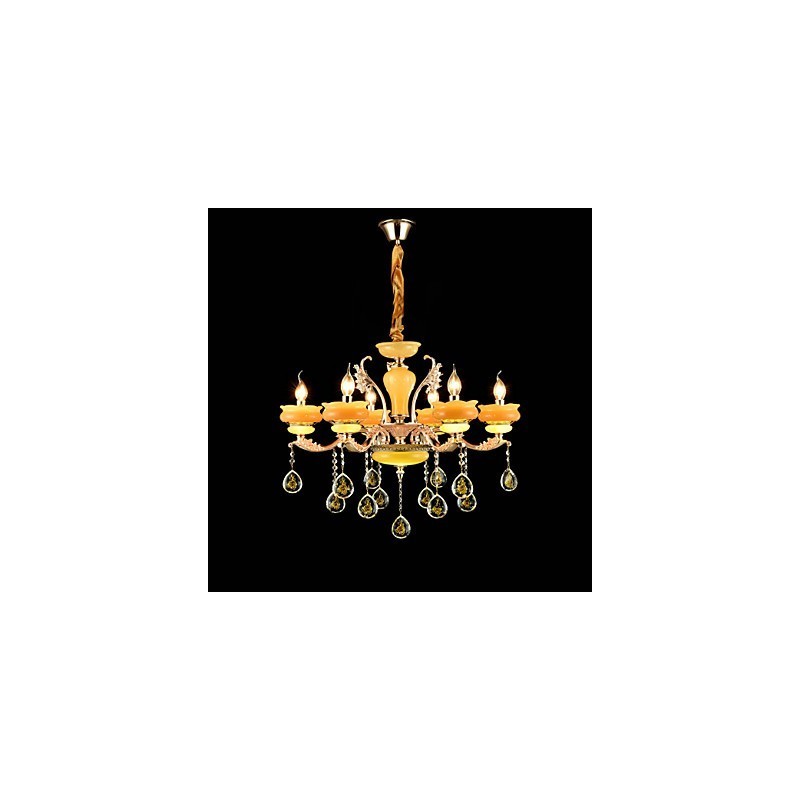 Perinteinen klassinen sinkkiseosominaisuus Crystal Mini Style Metal 6 Polttinen kattokruunulle