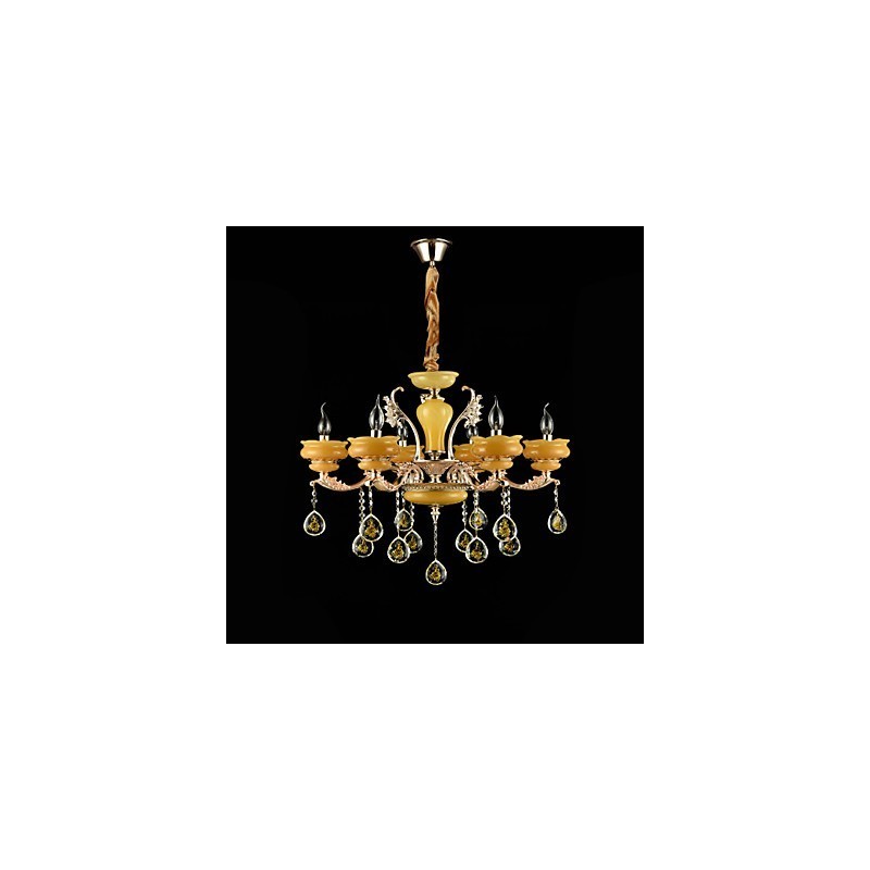 Perinteinen klassinen sinkkiseosominaisuus Crystal Mini Style Metal 6 Polttinen kattokruunulle