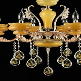 Perinteinen klassinen sinkkiseosominaisuus Crystal Mini Style Metal 6 Polttinen kattokruunulle