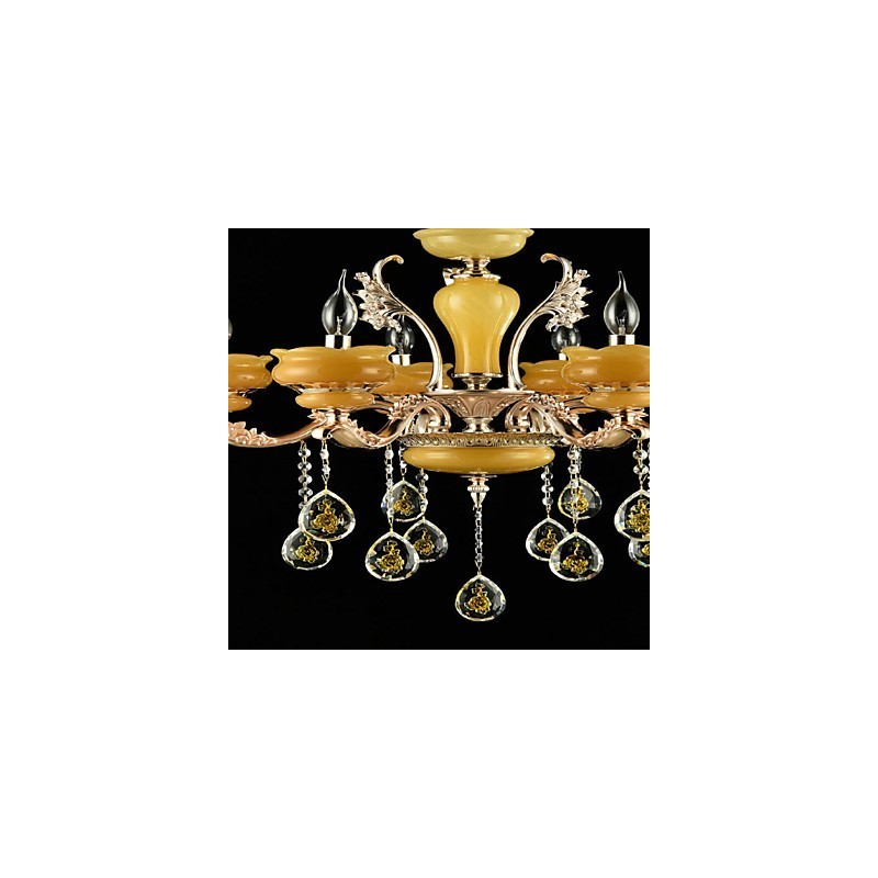 Perinteinen klassinen sinkkiseosominaisuus Crystal Mini Style Metal 6 Polttinen kattokruunulle