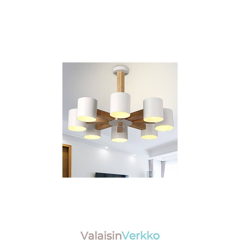 8 valoa kattokruunu Moderni nykyaikainen Perinteinen Klassinen Vintage Country Wood -ominaisuus puulle