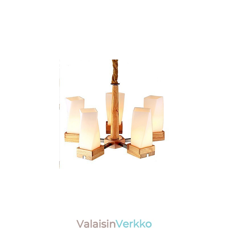 Simple Art -valaistus Massiivipuuta Creative Iiving -kattolamppu