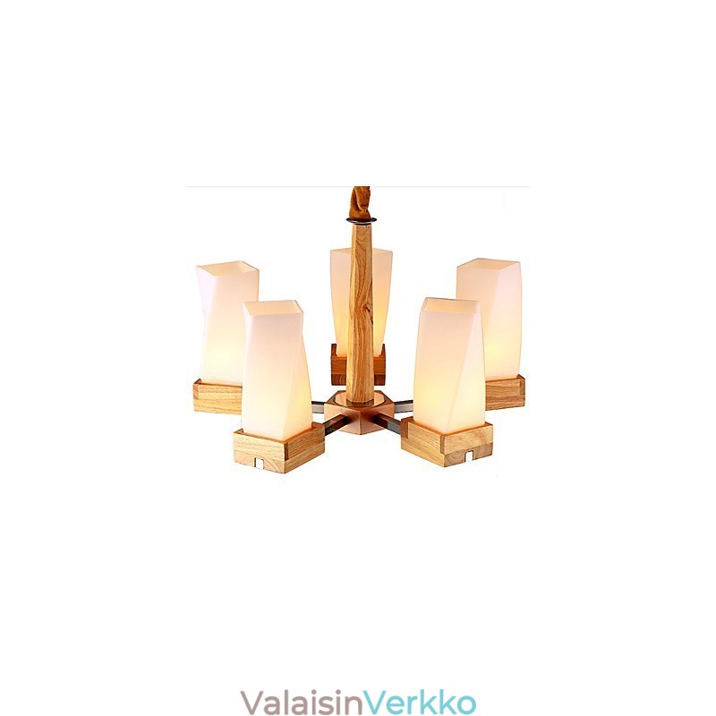 Simple Art -valaistus Massiivipuuta Creative Iiving -kattolamppu