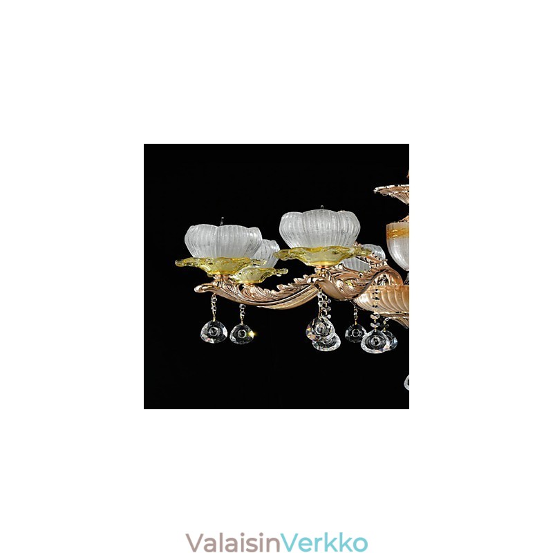 Perinteinen klassinen sinkkiseosominaisuus Crystal Mini Style Metal 8 lamps -kattokruunulle