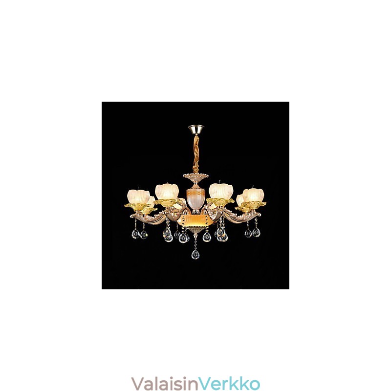 Perinteinen klassinen sinkkiseosominaisuus Crystal Mini Style Metal 8 lamps -kattokruunulle