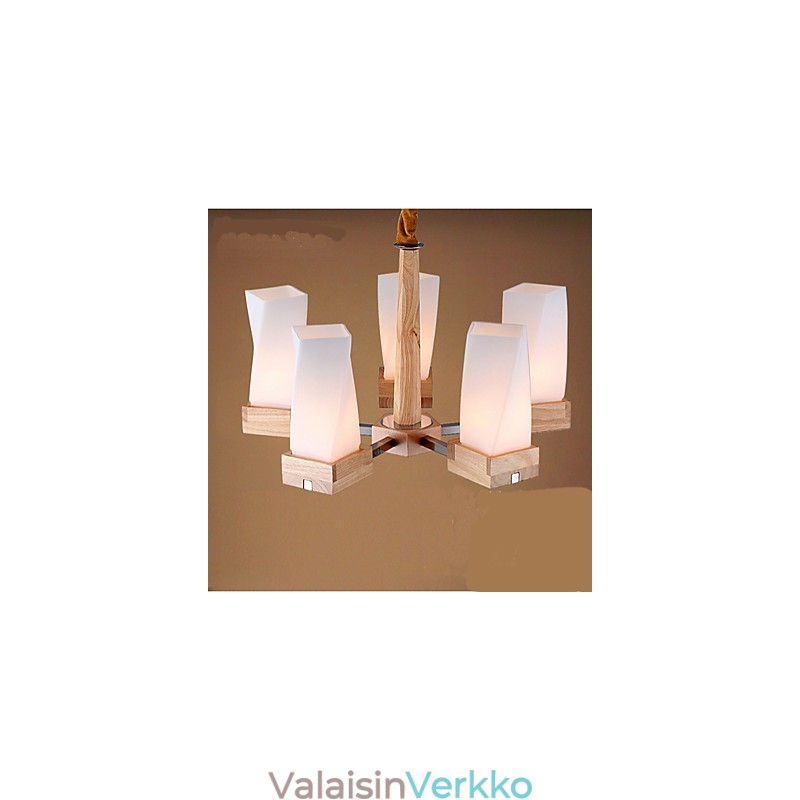Simple Art -valaistus Massiivipuuta Creative Iiving -kattolamppu
