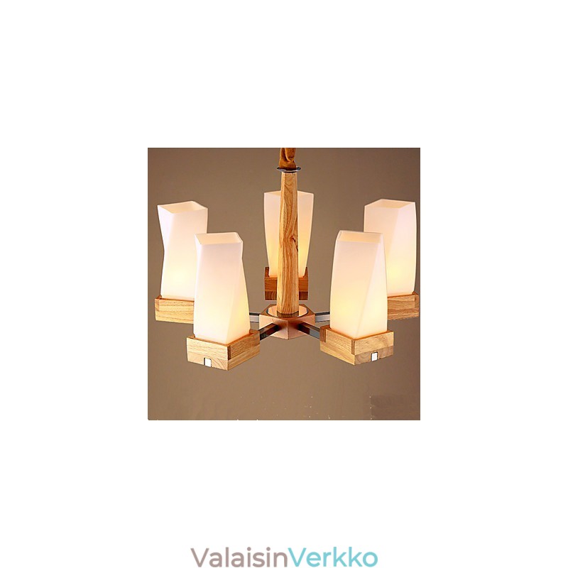 Simple Art -valaistus Massiivipuuta Creative Iiving -kattolamppu