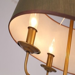 Maalaismainen Lodge-maalausominaisuus suunnittelijoille Metallikaupat, 2 lamppua kattokruunu