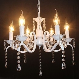 Kattokruunu Modernit Crystal Mini Candle Style Iron Lamp lamput