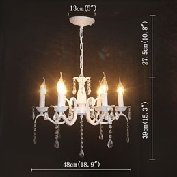 Kattokruunu Modernit Crystal Mini Candle Style Iron Lamp lamput