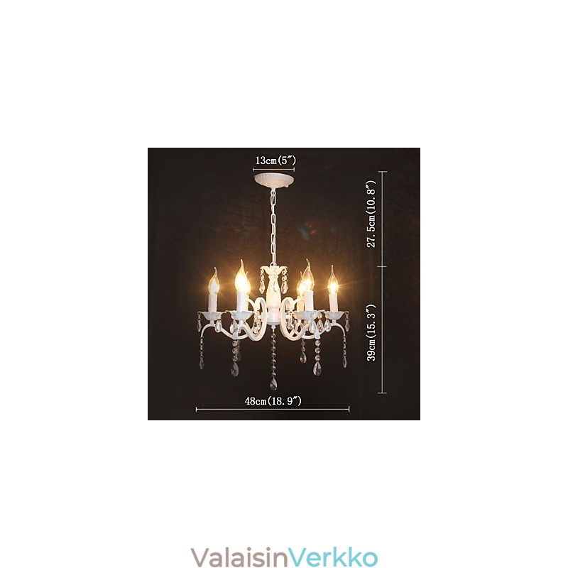 Kattokruunu Modernit Crystal Mini Candle Style Iron Lamp lamput