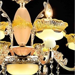 Perinteinen klassinen galvanoitu ominaisuus Crystal Mini Style Metal 8 lamps kattokruunulle