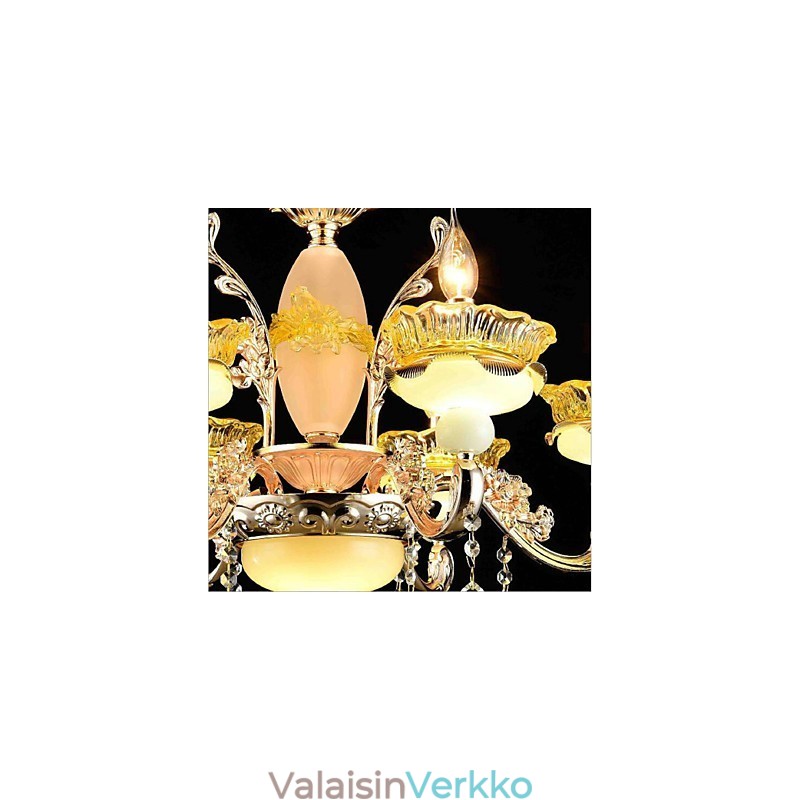 Perinteinen klassinen galvanoitu ominaisuus Crystal Mini Style Metal 8 lamps kattokruunulle