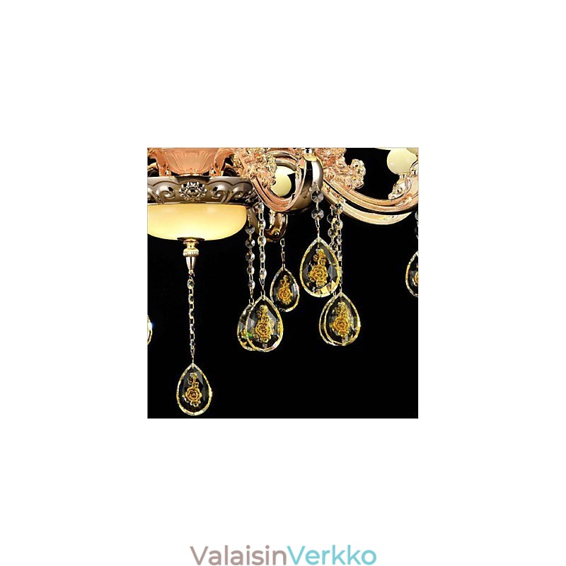 Perinteinen klassinen galvanoitu ominaisuus Crystal Mini Style Metal 8 lamps kattokruunulle