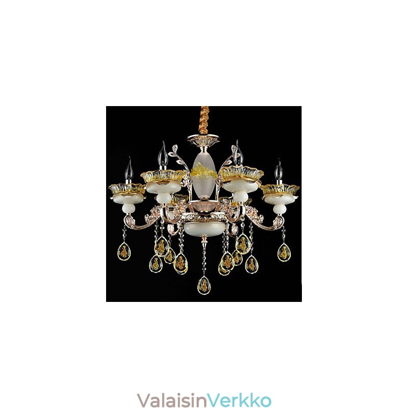 Perinteinen klassinen galvanoitu ominaisuus Crystal Mini Style Metal 8 lamps kattokruunulle