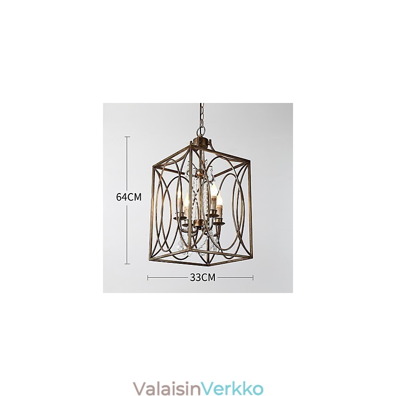 Neljä Light Vintage Metal Amercian Industrial Loft Maalaus Väri Eurooppalainen Kattokruunu Lamppu Sisätilojen Koristele riippuvalaisin