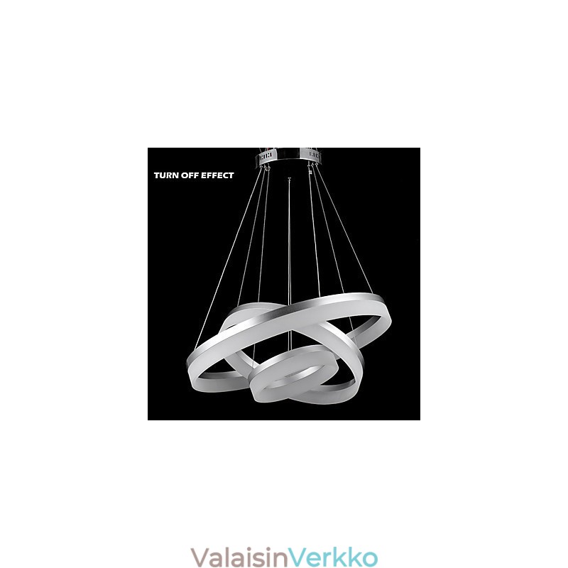 Pyöreät kattokruunuvalot Valot Modernit akryylilamput Ylelliset kolme rengasta kattovalaisimet