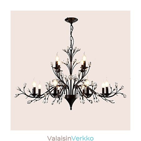 12 valoa kristallikruunu moderni nykyaikainen perinteinen klassinen vintage retro maalausominaisuus 12 valoa kristallikruunu moderni nykyaikainen perinteinen klassinen vintage retro maalausominaisuus
